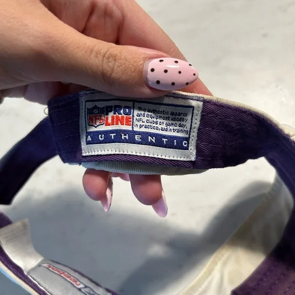 NFL Vikings Visor Hat OS white purple - Picture 7 of 7